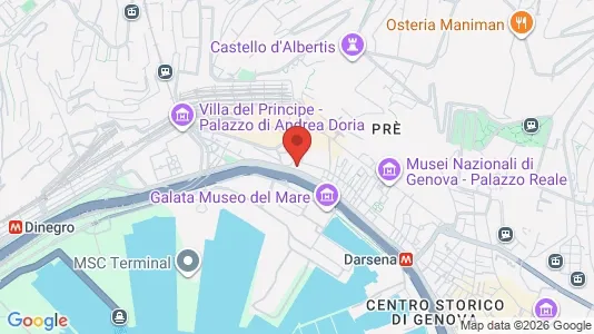 Rooms for rent i Genoa - kort over placeringen