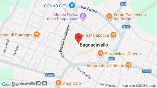 Rooms for rent i Bagnacavallo - kort over placeringen