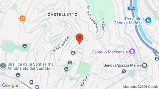 Rooms for rent i Genoa - kort over placeringen
