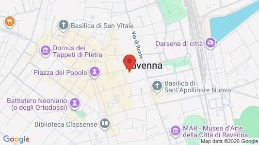 Apartments for rent i Ravenna - kort over placeringen