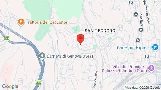 Rooms for rent i Genoa - kort over placeringen
