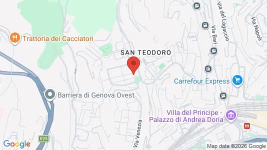 Rooms for rent i Genoa - kort over placeringen