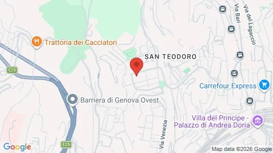 Rooms for rent i Genoa - kort over placeringen