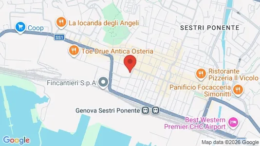 Apartments for rent i Genoa - kort over placeringen