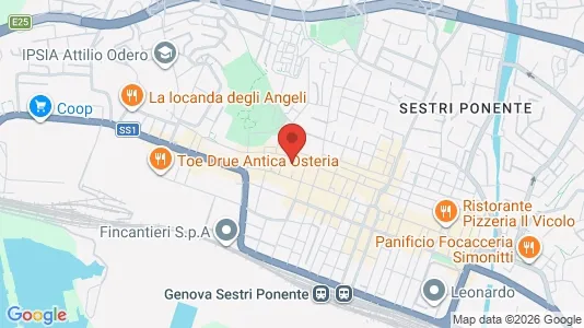 Apartments for rent i Genoa - kort over placeringen