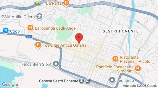 Apartments for rent i Genoa - kort over placeringen
