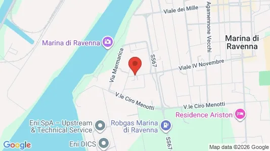 Apartments for rent i Ravenna - kort over placeringen