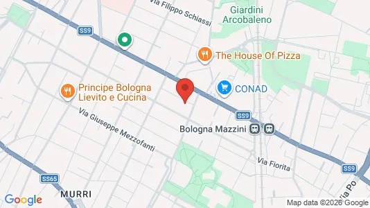 Apartments for rent i Bologna - kort over placeringen
