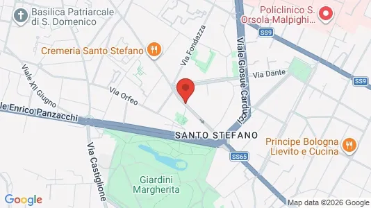 Apartments for rent i Bologna - kort over placeringen