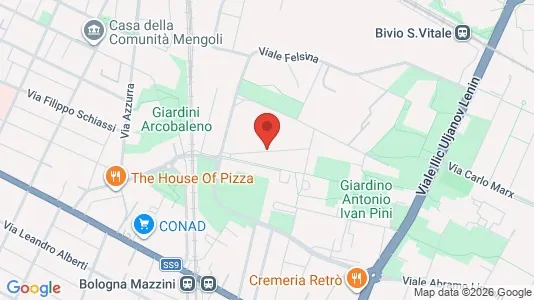 Apartments for rent i Bologna - kort over placeringen