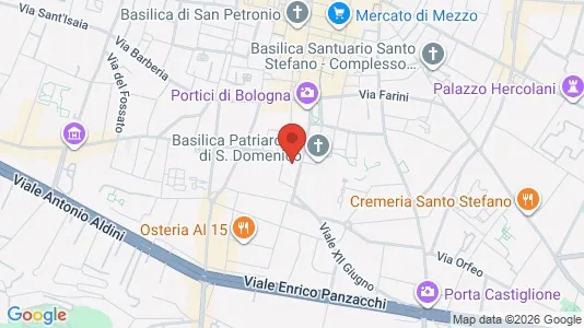 Apartments for rent i Bologna - kort over placeringen