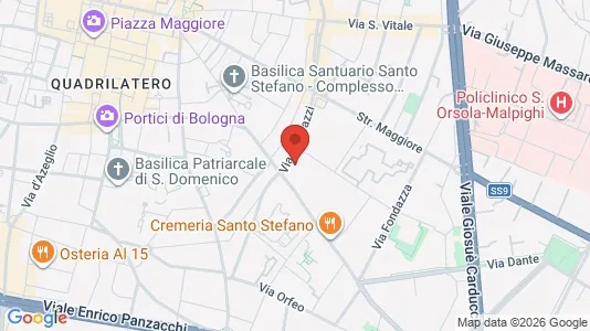 Apartments for rent i Bologna - kort over placeringen