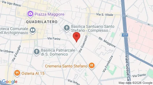 Apartments for rent i Bologna - kort over placeringen