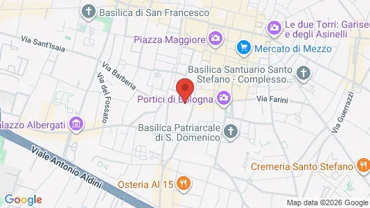 Apartments for rent i Bologna - kort over placeringen