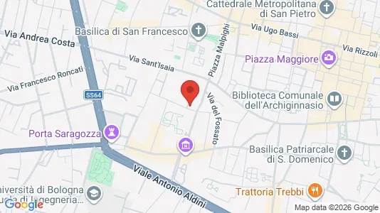 Apartments for rent i Bologna - kort over placeringen