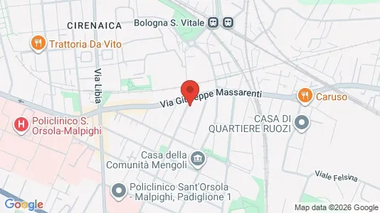 Apartments for rent i Bologna - kort over placeringen