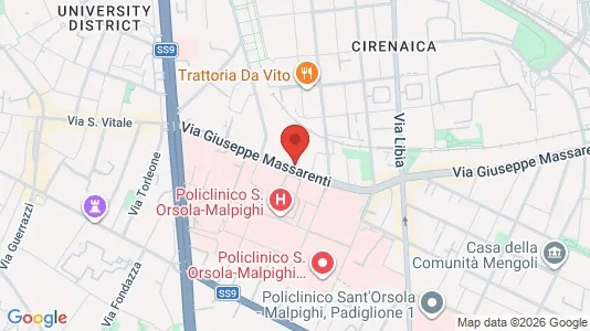Apartments for rent i Bologna - kort over placeringen