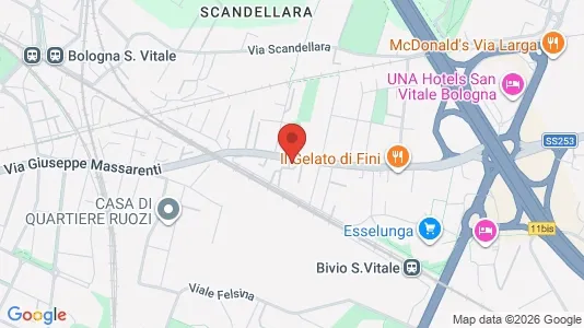 Apartments for rent i Bologna - kort over placeringen