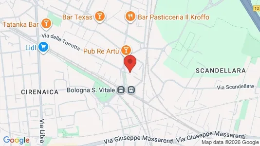 Apartments for rent i Bologna - kort over placeringen
