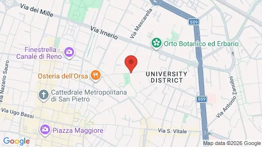 Rooms for rent i Bologna - kort over placeringen