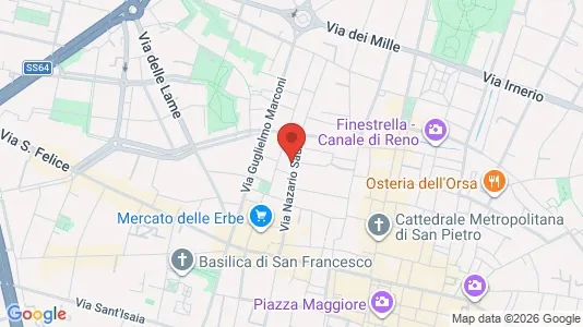 Rooms for rent i Bologna - kort over placeringen