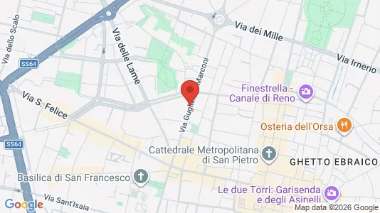 Rooms for rent i Bologna - kort over placeringen