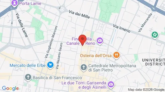 Rooms for rent i Bologna - kort over placeringen