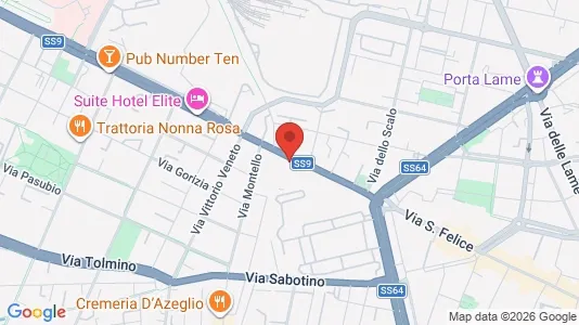 Apartments for rent i Bologna - kort over placeringen