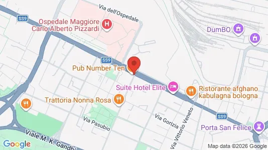 Apartments for rent i Bologna - kort over placeringen