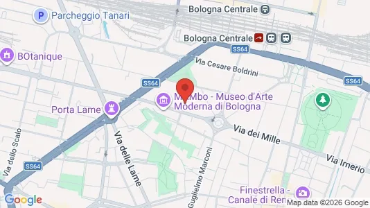 Apartments for rent i Bologna - kort over placeringen