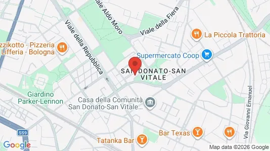Rooms for rent i Bologna - kort over placeringen
