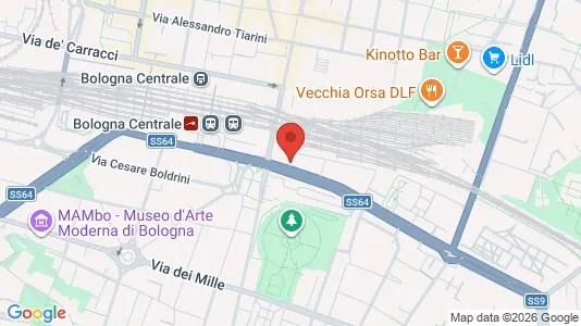 Apartments for rent i Bologna - kort over placeringen