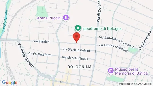 Apartments for rent i Bologna - kort over placeringen