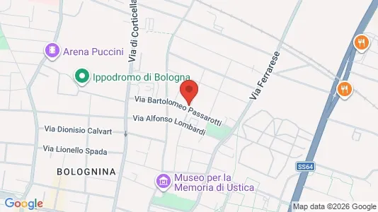 Rooms for rent i Bologna - kort over placeringen