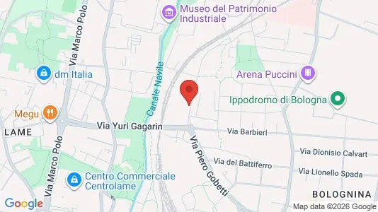 Apartments for rent i Bologna - kort over placeringen