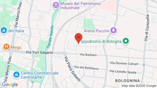 Apartments for rent i Bologna - kort over placeringen