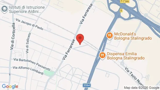 Apartments for rent i Bologna - kort over placeringen
