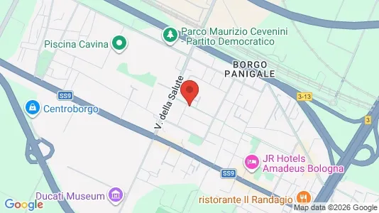Apartments for rent i Bologna - kort over placeringen