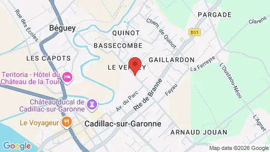 Apartments for rent i Langon - kort over placeringen