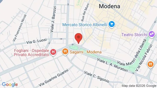 Rooms for rent i Modena - kort over placeringen