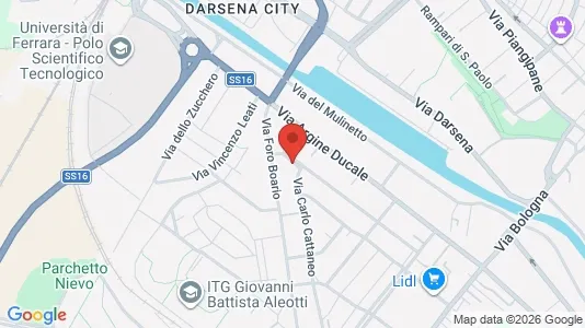 Rooms for rent i Ferrara - kort over placeringen