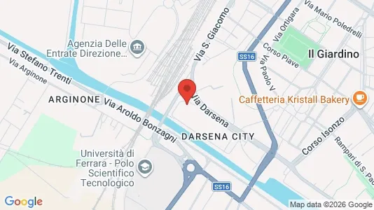 Rooms for rent i Ferrara - kort over placeringen