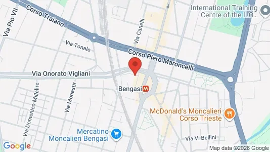 Apartments for rent i Turin - kort over placeringen