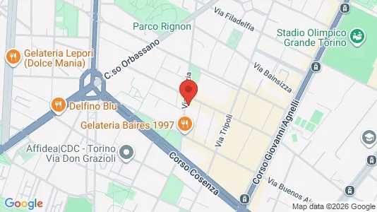 Apartments for rent i Turin - kort over placeringen