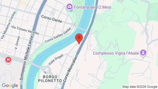 Apartments for rent i Turin - kort over placeringen
