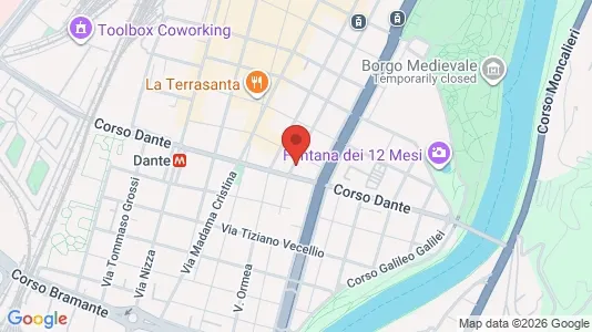 Apartments for rent i Turin - kort over placeringen