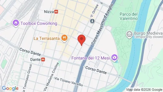 Apartments for rent i Turin - kort over placeringen