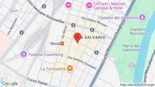 Apartments for rent i Turin - kort over placeringen