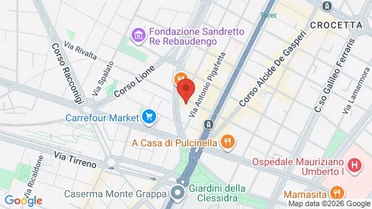Apartments for rent i Turin - kort over placeringen