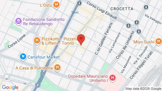 Apartments for rent i Turin - kort over placeringen